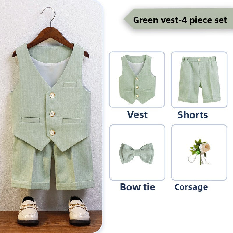 Boys' Formal Vest Suit Set