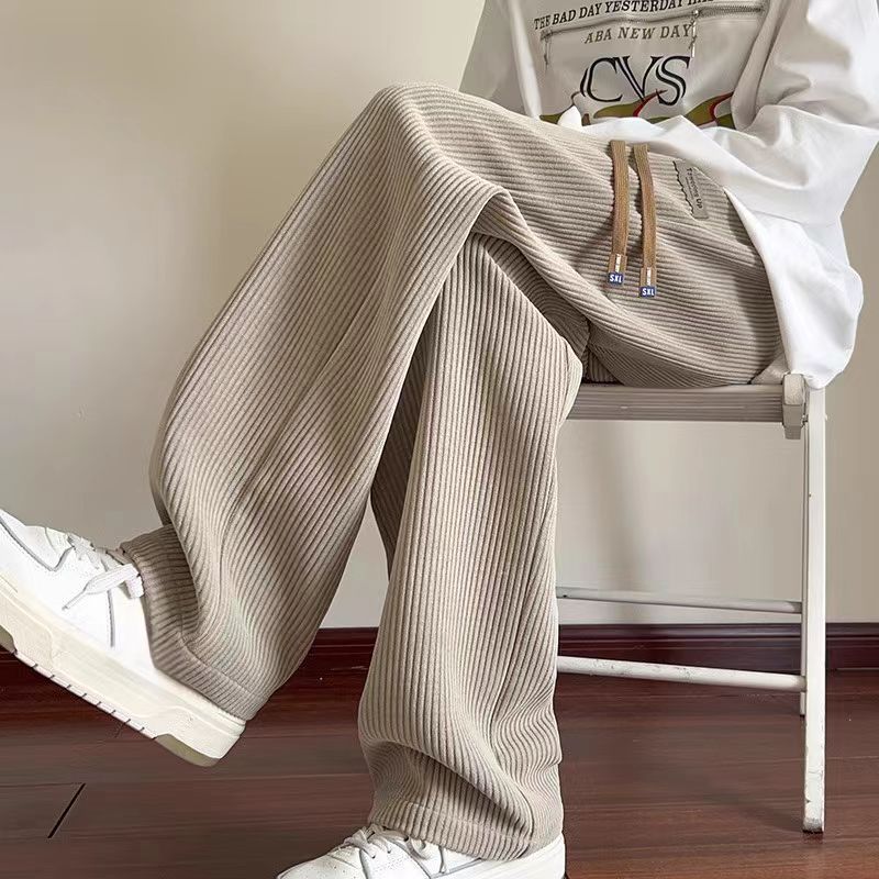 Men's Corduroy Loose Wide-leg Trousers