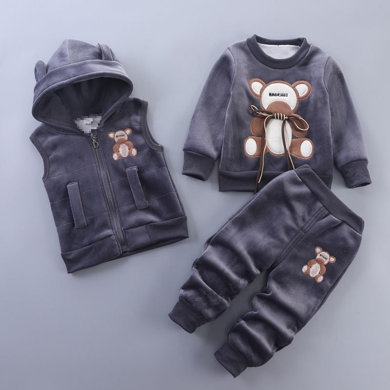 Baby Children's Spring Clothes Three-Piece Set