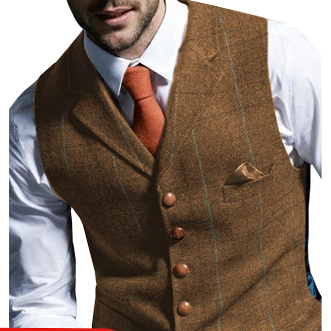 Men's Slim Fit Vest for Formal and Casual Wear