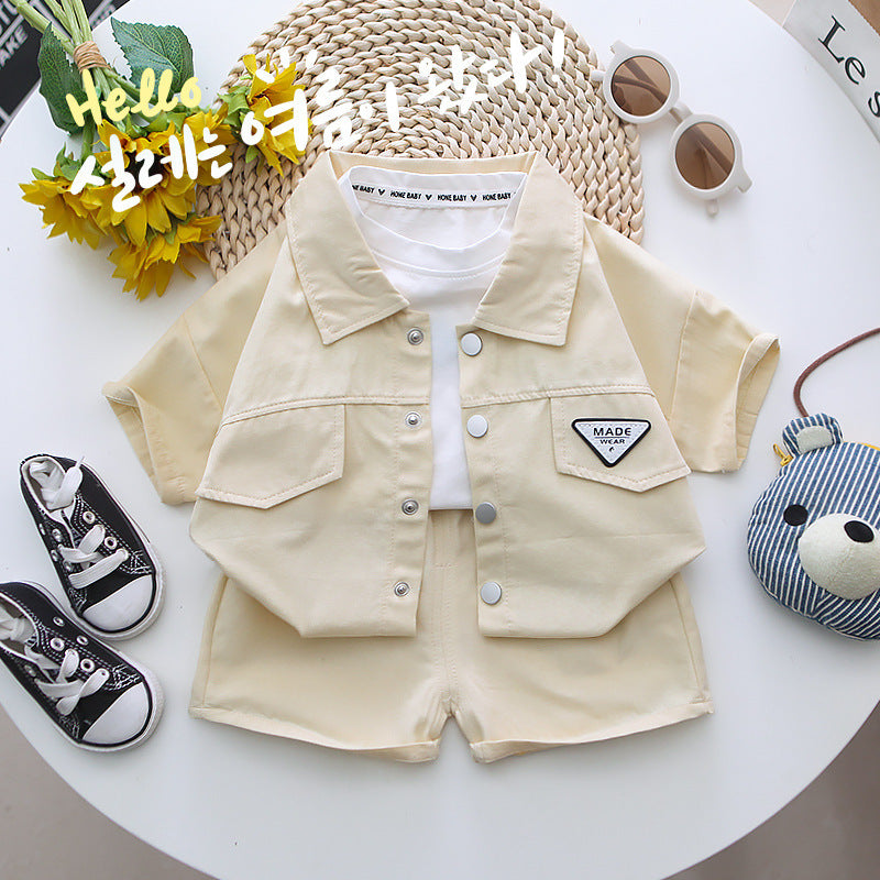 Boys' Short Sleeve Shirt and Pants Set