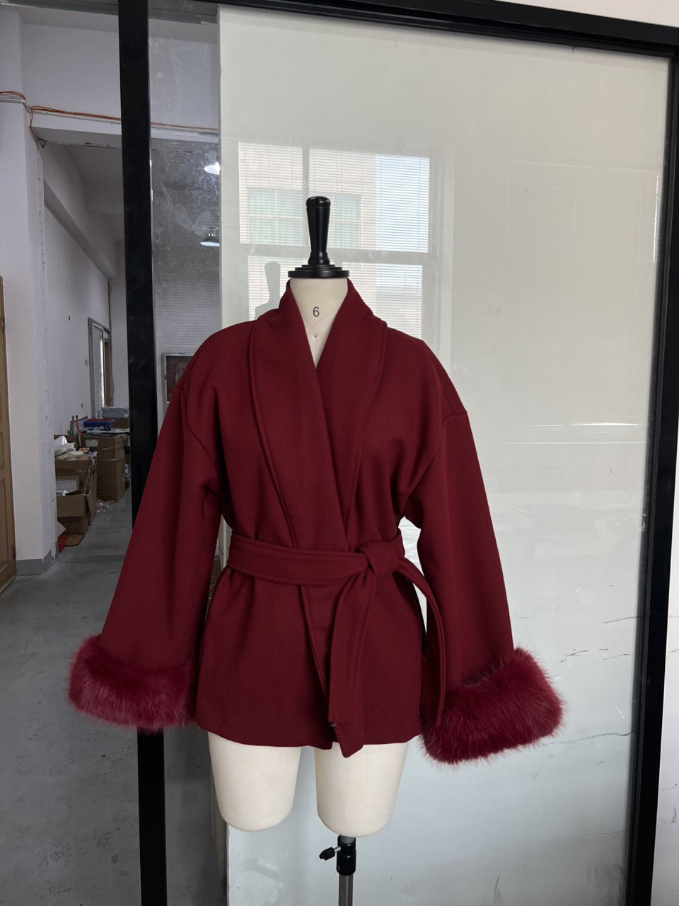 Women's Wool Blend Mid-Length Coat