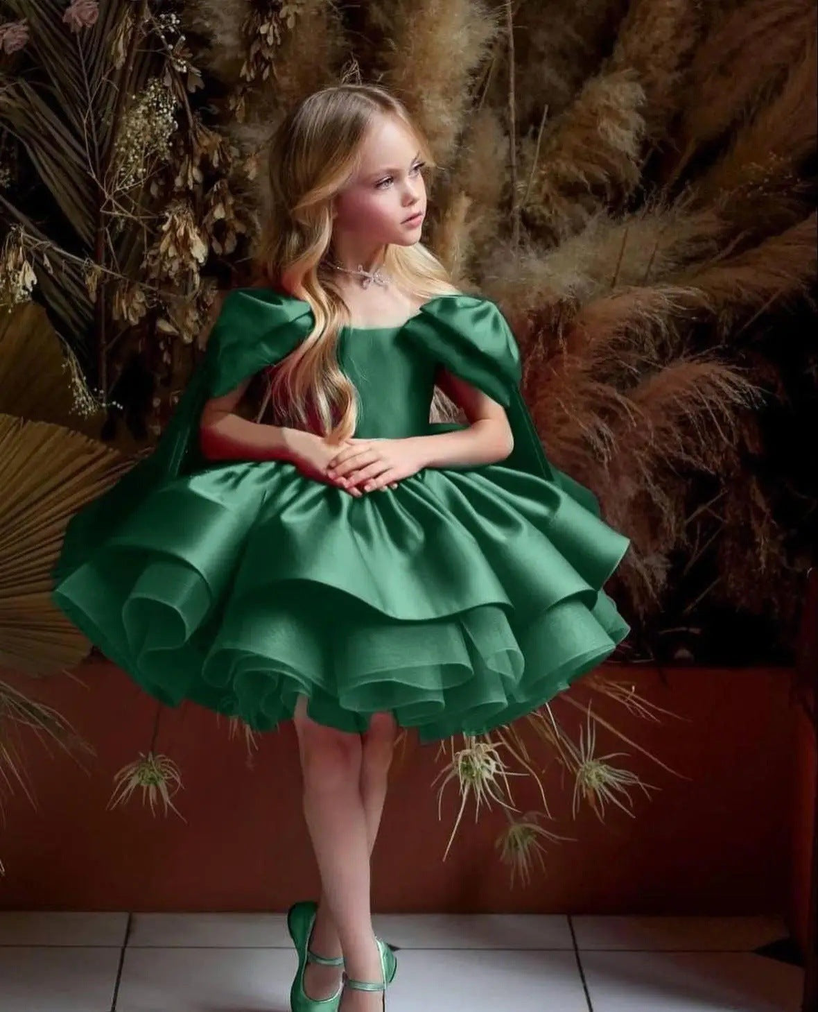 Girl's Princess Puff Sleeve Dress