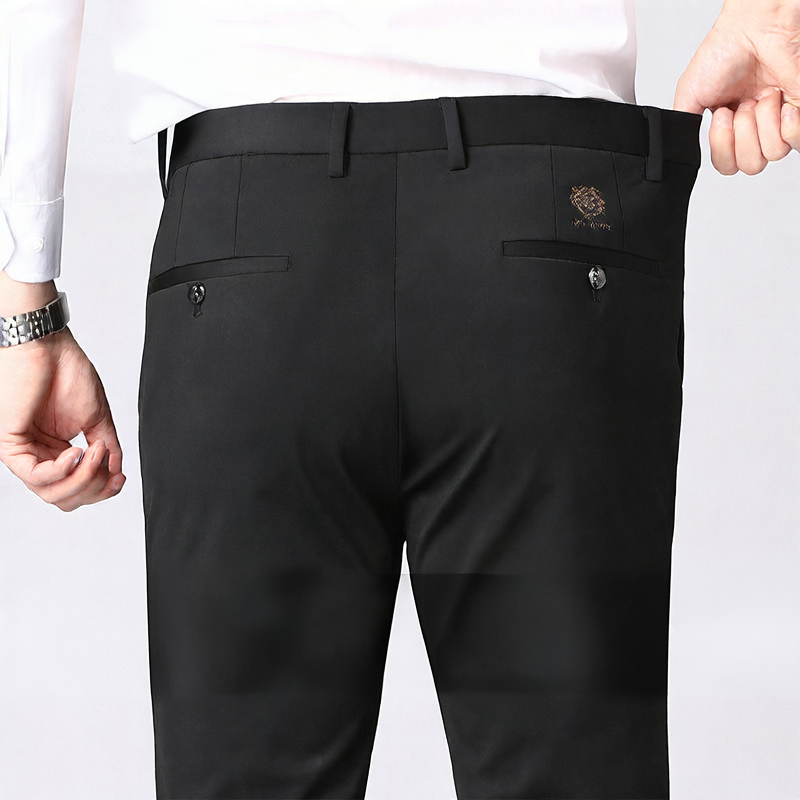 Men's Stretch Straight Business Casual Trousers