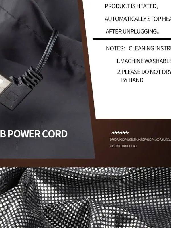 USB Electric Heating Vest with Multiple Warm Zones