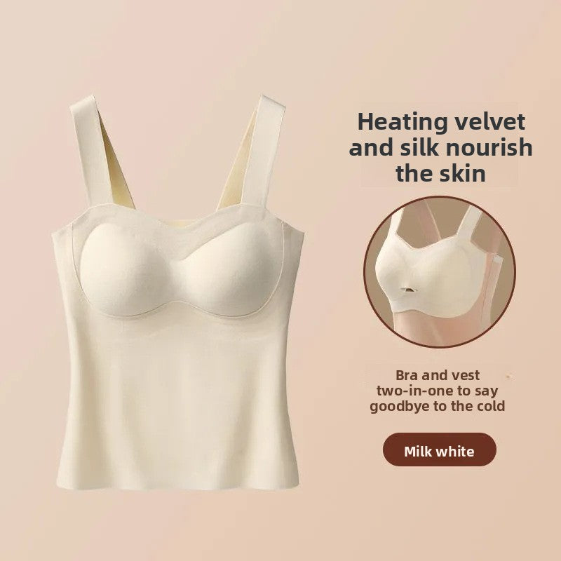 Women's Thermal Vest with Built-in Heating and Chest Pad