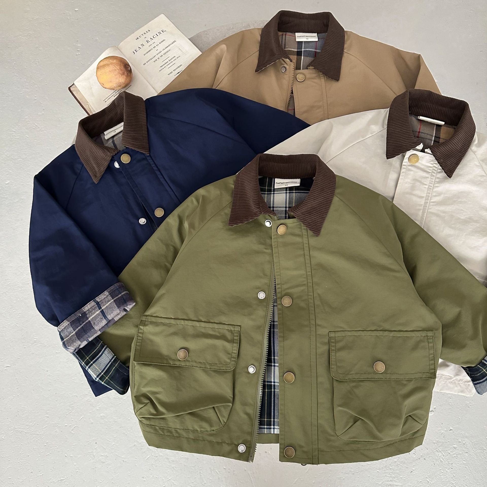 Children's Contrast Collar Jacket