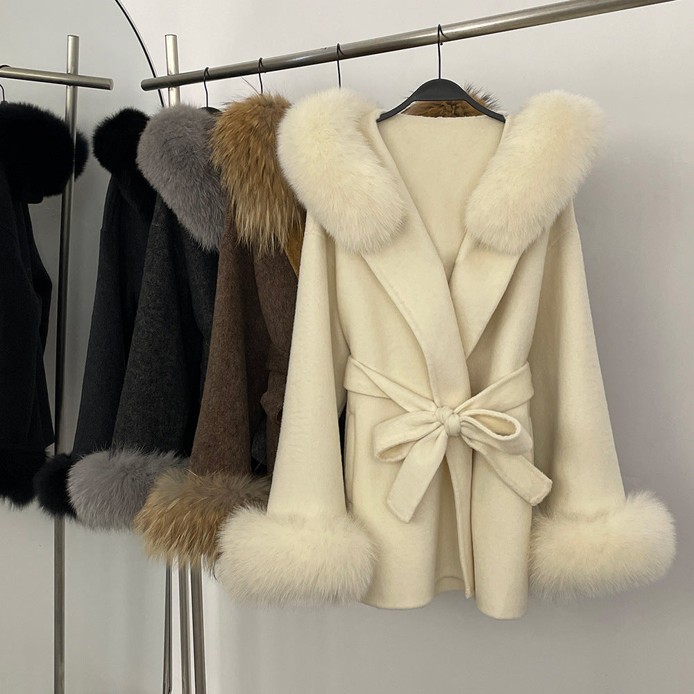 Double-Sided Wool Coat Women's Woolen Coat