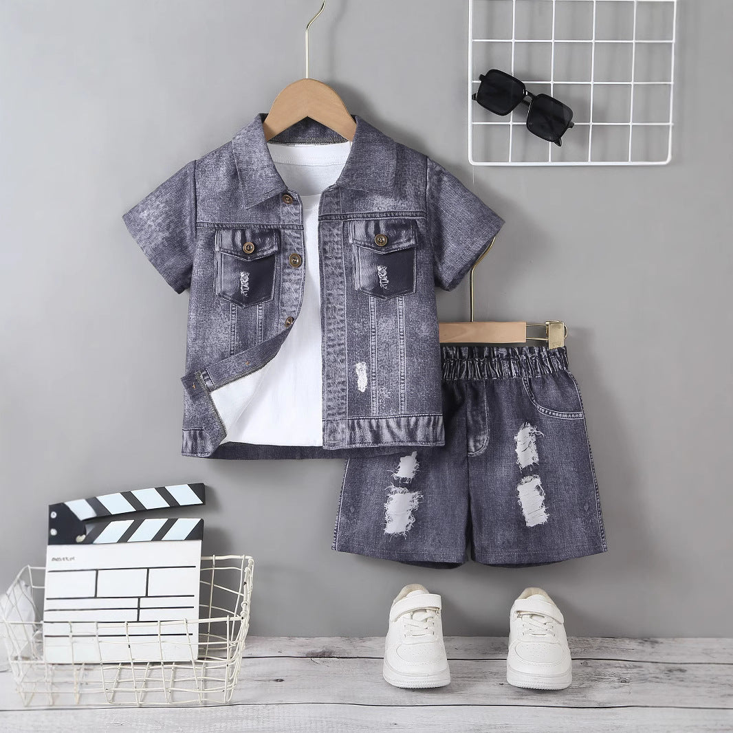 Boy's summer shorts set