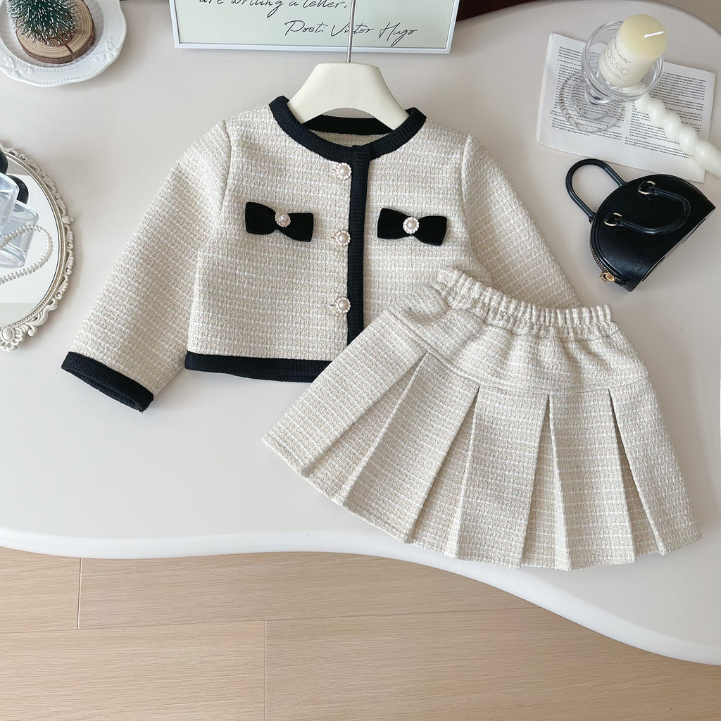 Children's Cardigan Jacket and Skirt Set