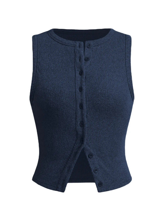 Shirtless sleeveless vest for women
