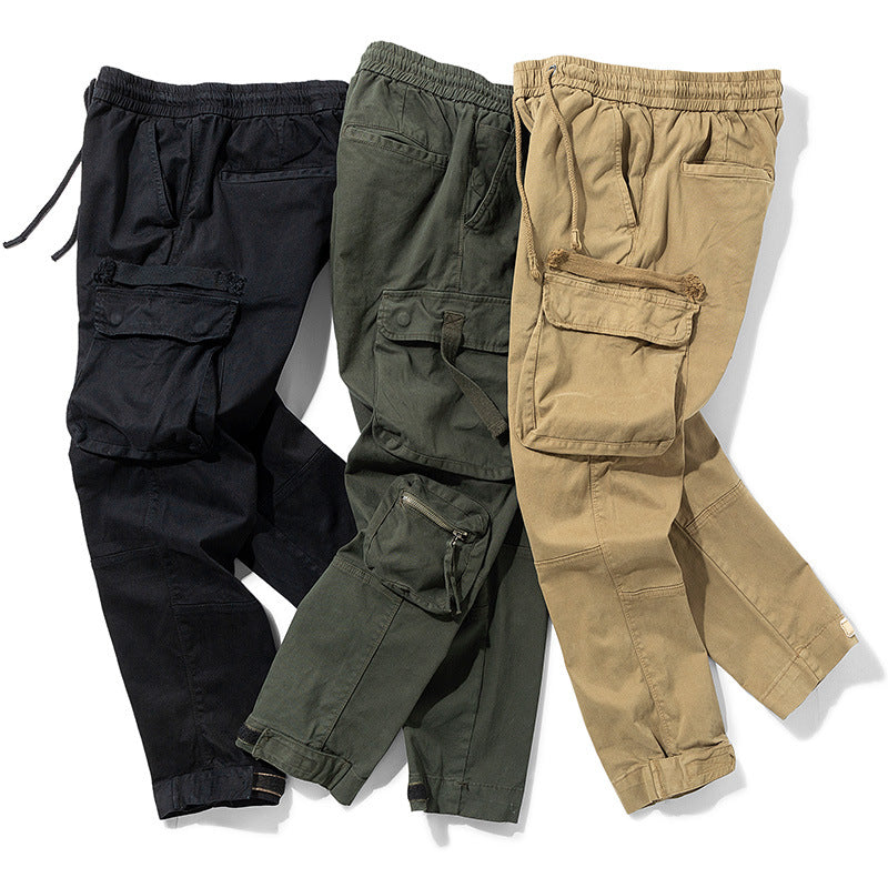 Men's Casual Cotton Work Trousers