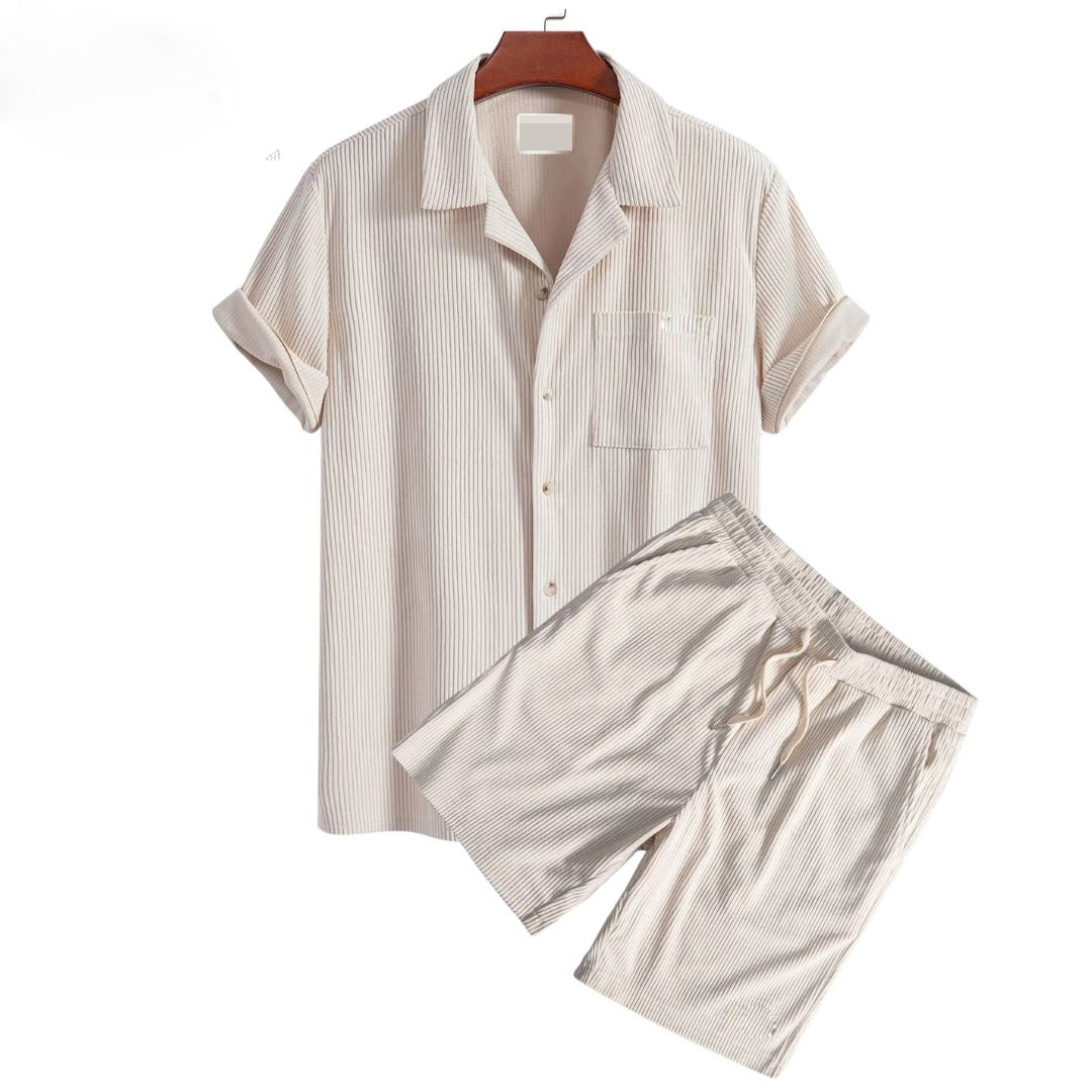 Corduroy sports suit