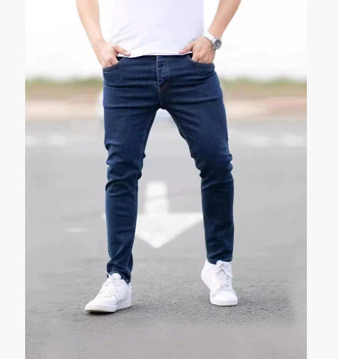 Men's mid-rise denim jeans