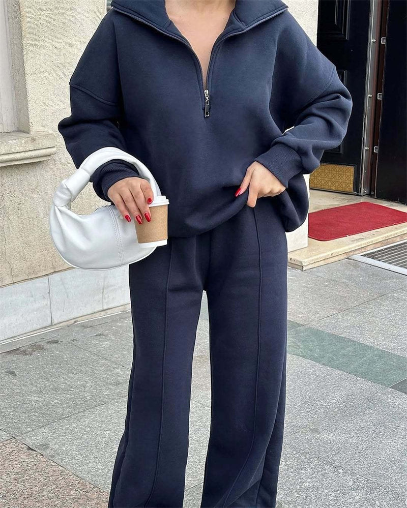 Women's Tweed Sport Suit Two-Piece Set