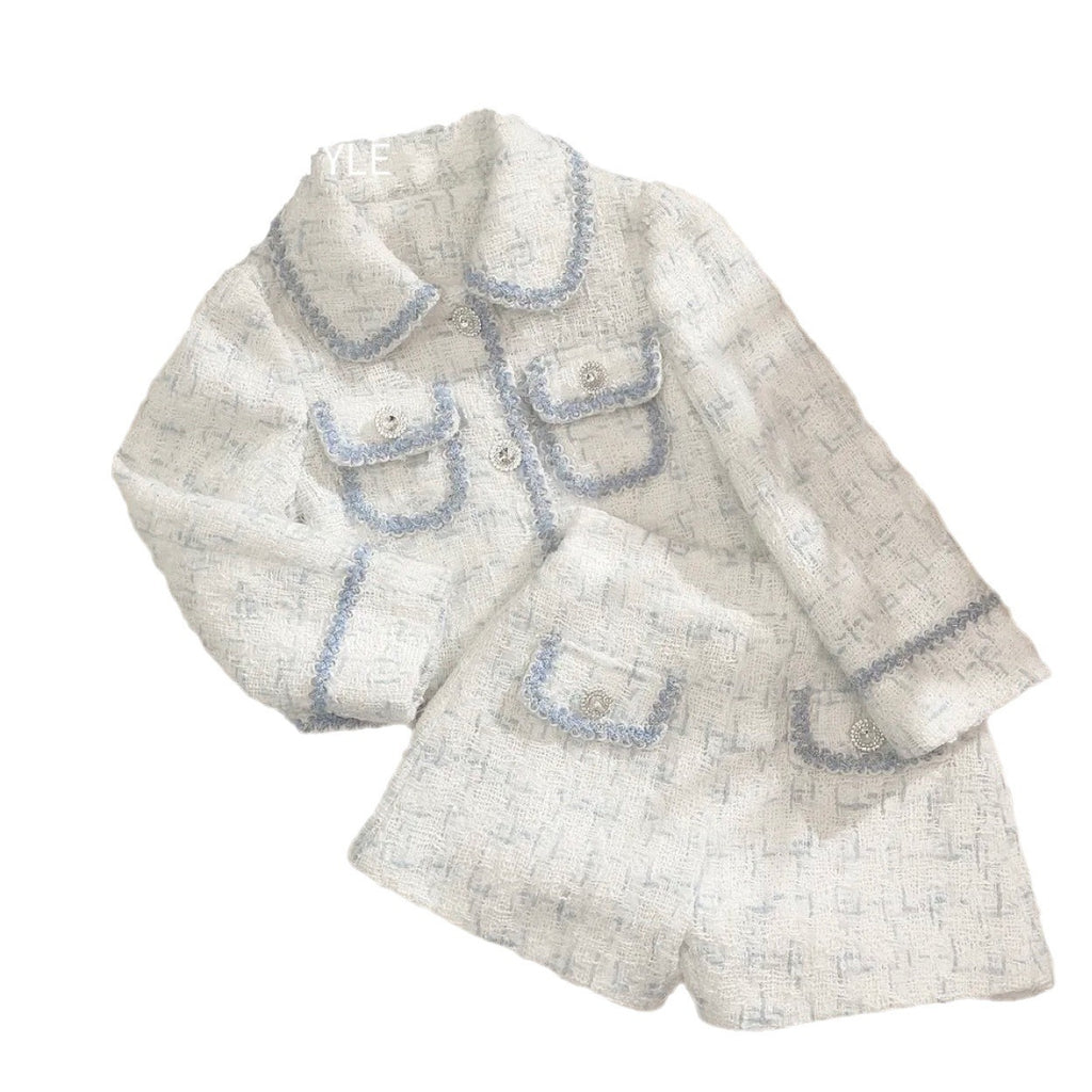 Girls' Two-Piece Jacket Shorts Set