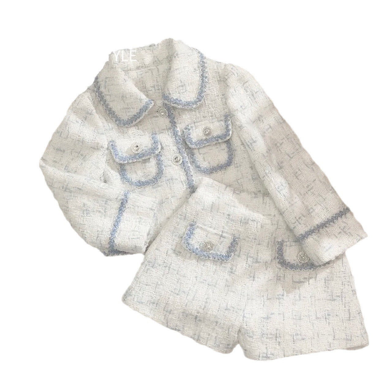 Girls' Two-Piece Jacket Shorts Set