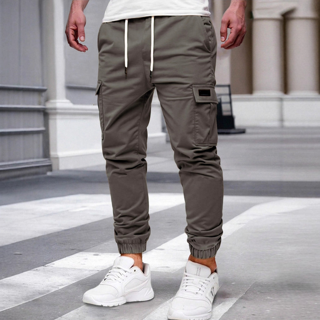 Relaxing multi-pocket work trousers