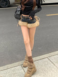 Denim shorts