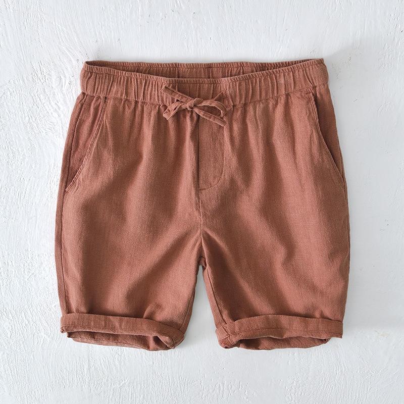 Men's Casual Linen Drawstring Shorts