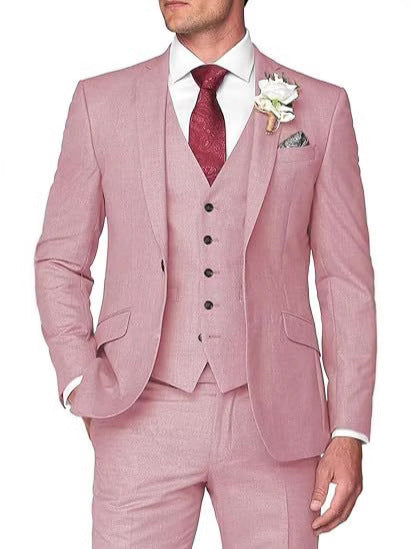 Men's Three-Piece Slim Fit Suit
