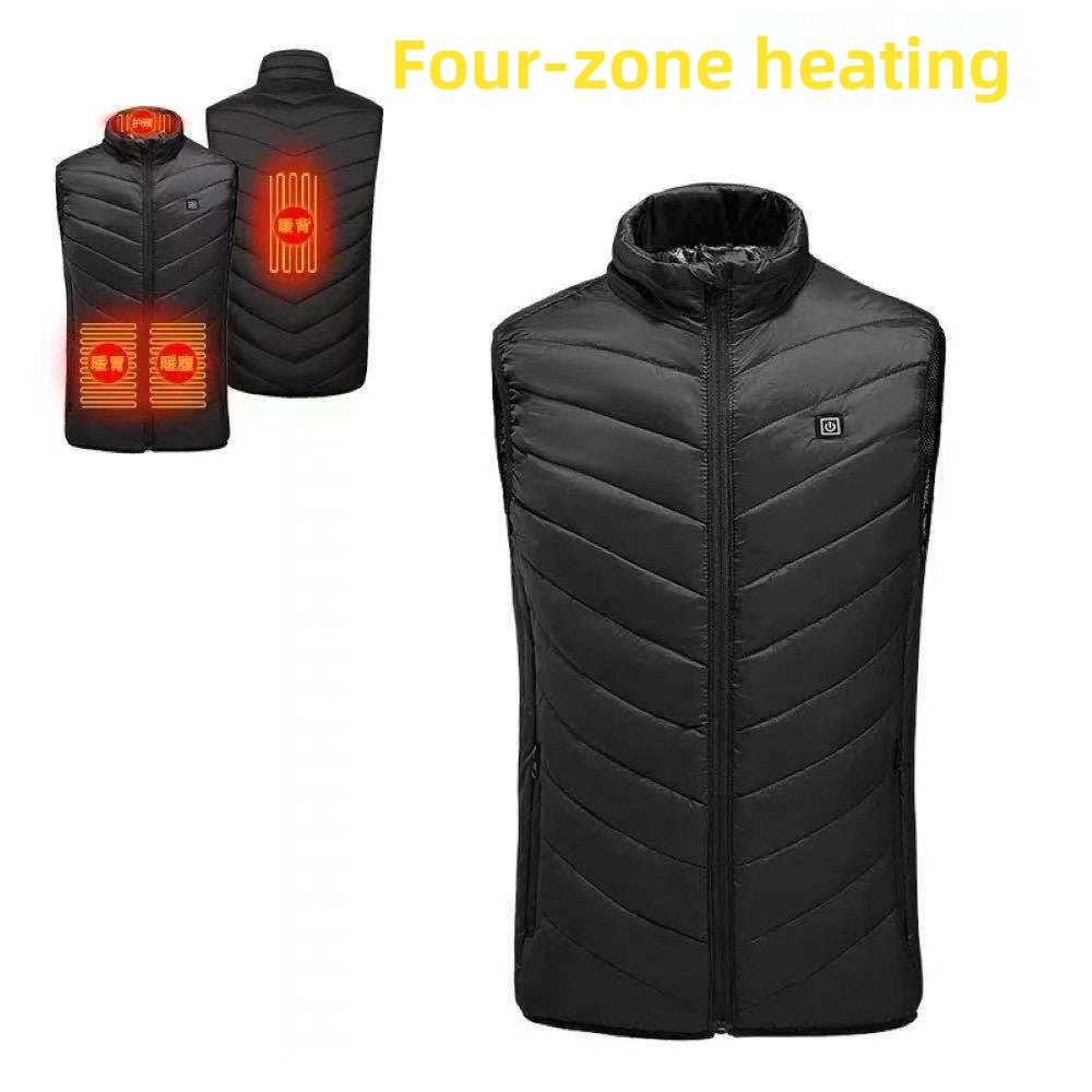 USB Electric Heating Vest with Multiple Warm Zones
