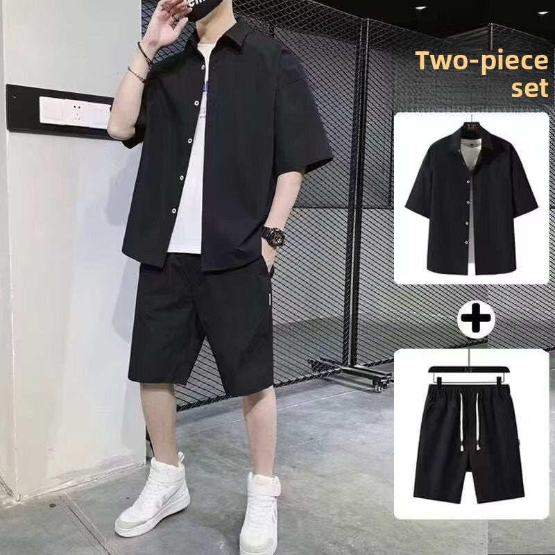 Shirt, men's shorts, short sleeves