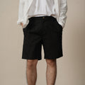Men's Straight-Leg Linen Blend Shorts
