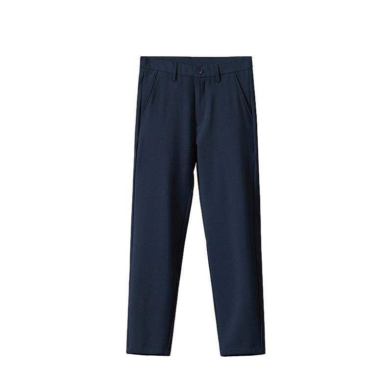 Men's straight-leg suit pants