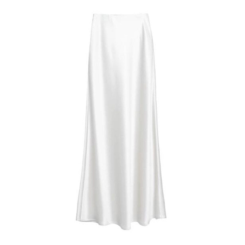 Lace half-length skirt