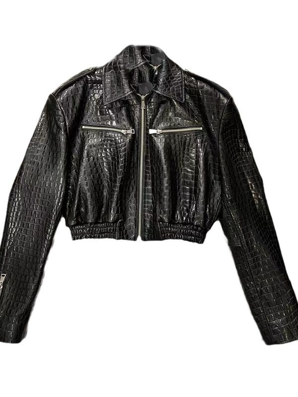 PU Leather Coat