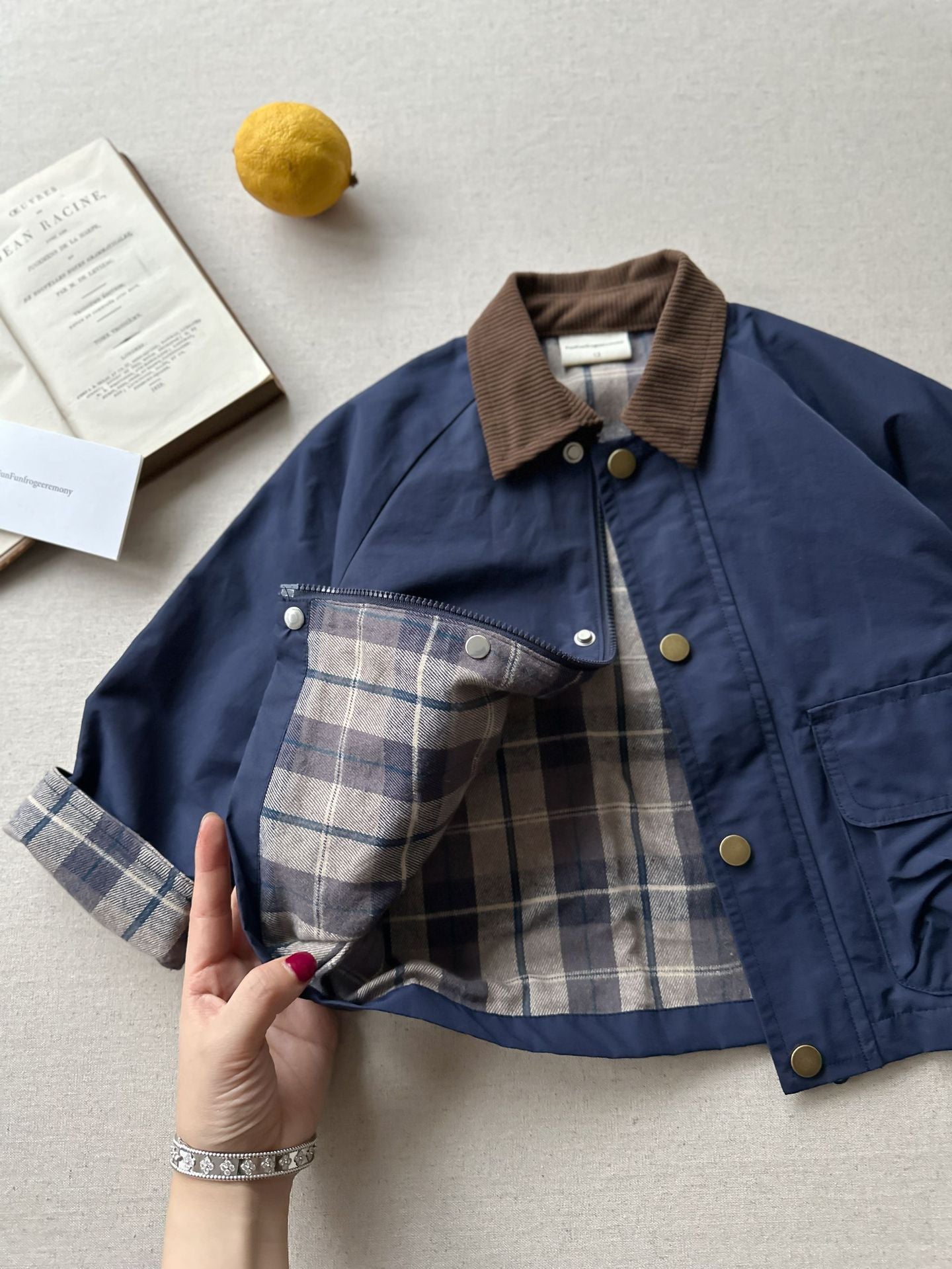 Children's Contrast Collar Jacket