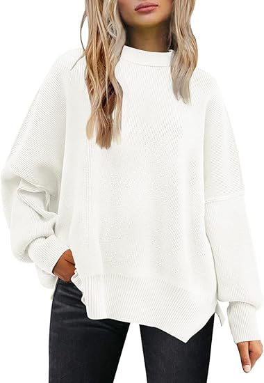 Coarse needle side-opening sweater