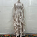Elegant Ruffled Slim Dress