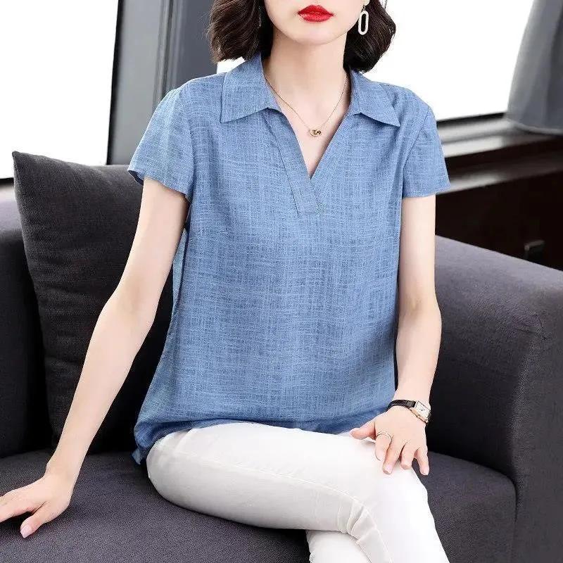 Cotton and linen shirt