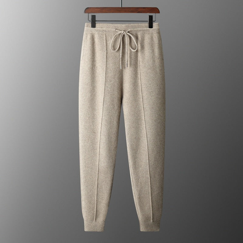 Thickened Stand-Up Collar Wool Cardigan - Two-piece suit set