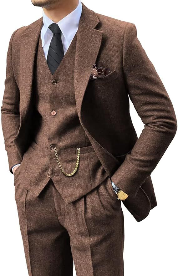 Men's Suit Three-Piece Set