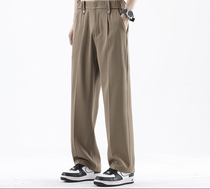 Men's Straight Leg Casual Trousers