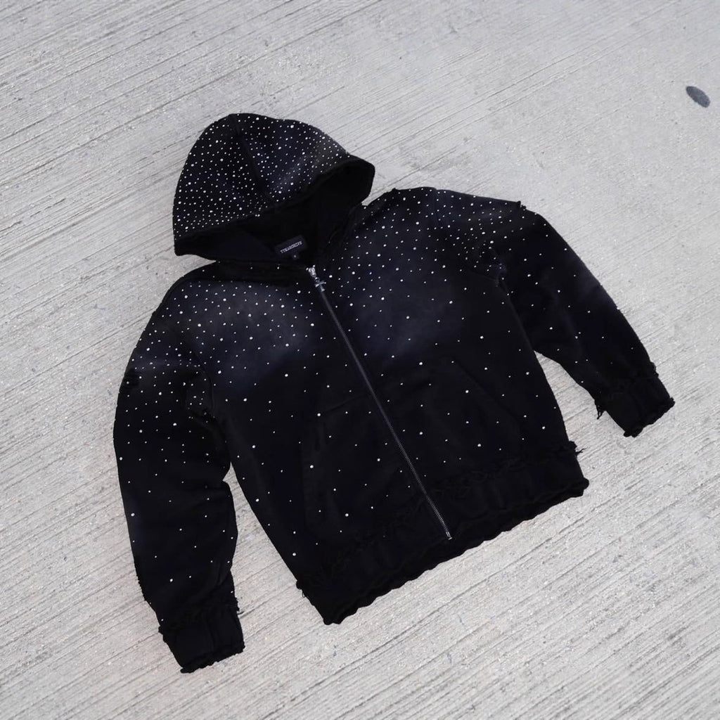 Men's Star Print Hooded Sweatshirt