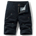 Men's Cotton Embroidered Casual Shorts