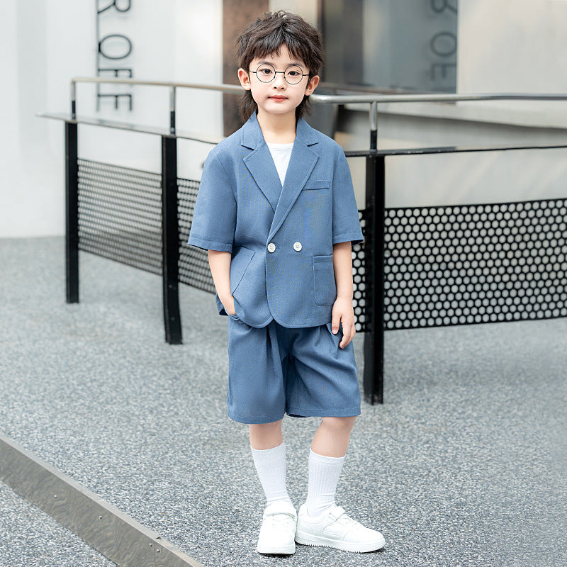 Boys' Short Sleeve Suit Shorts