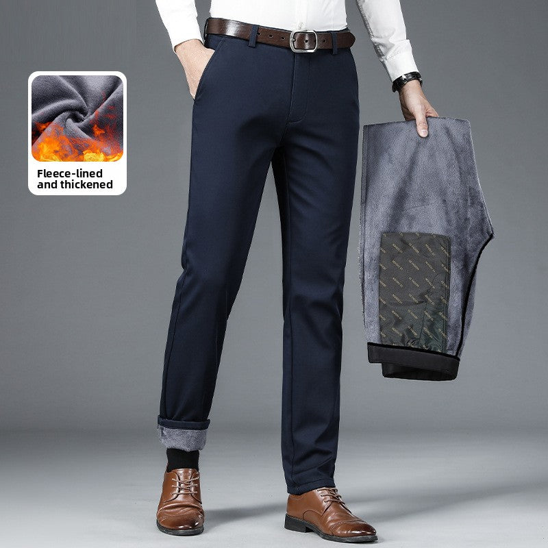 Men's Stretch Straight Business Casual Trousers