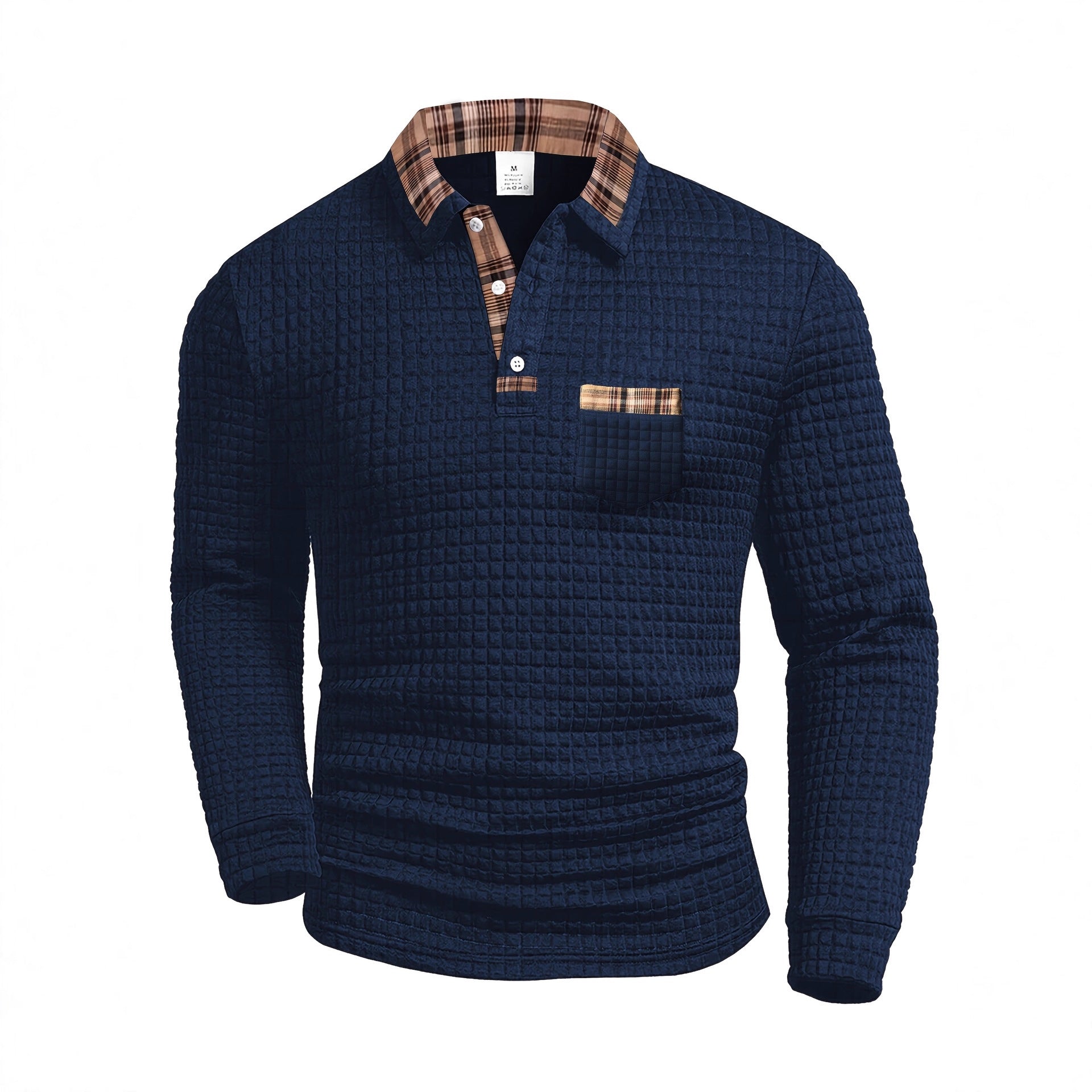 Classic Checkered Mens Polo Shirt