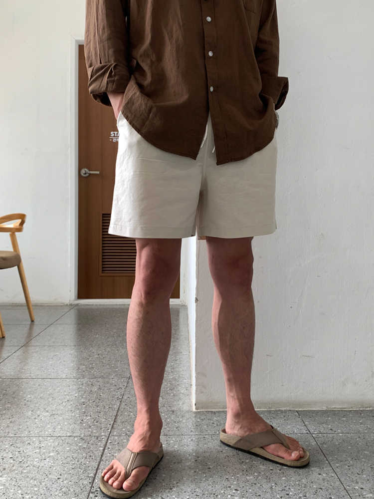 Men's Linen Blend Casual Shorts