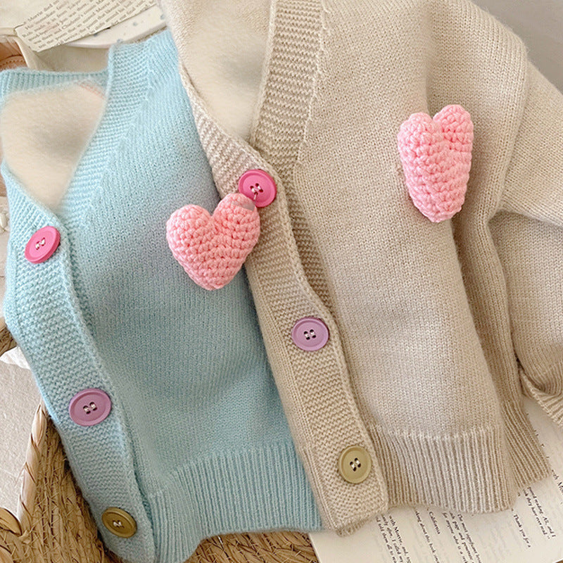 Girls' Knitted Cardigan