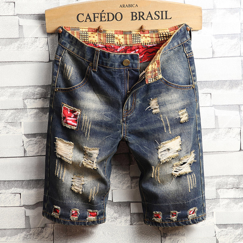 Men's denim shorts