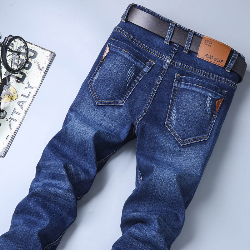 Men's straight-leg jeans