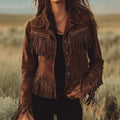 Solid color lapel short slim-fit women's jacket
