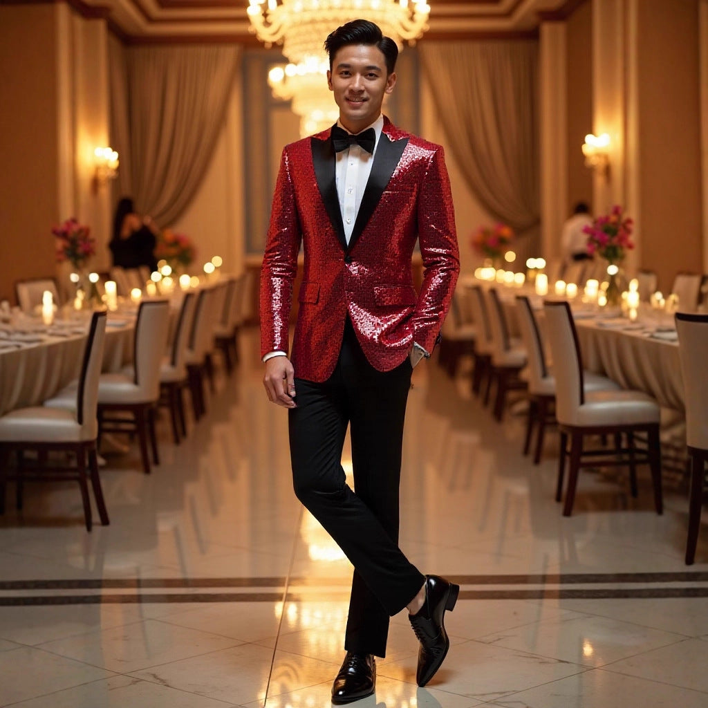 Men's Sequined Dinner Suit