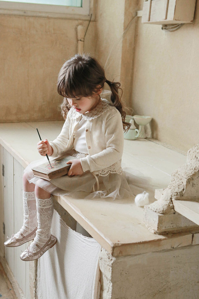 Girls' Baby Infant Lace Air-conditioning Shirt ins Casual Sun-protective Clothing Cardigan Jacket All-match Cardigan